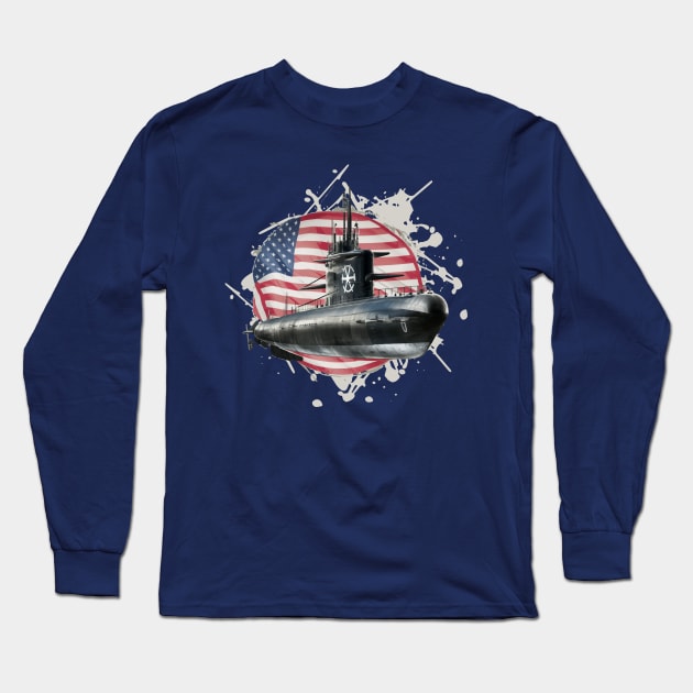 National Submarine Day – April Long Sleeve T-Shirt by irfankokabi